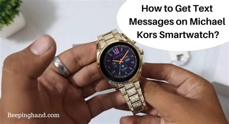 texting on michael kors bradshaw watch|How to Get Text Messages on Michael Kors Smartwatch: Easy .